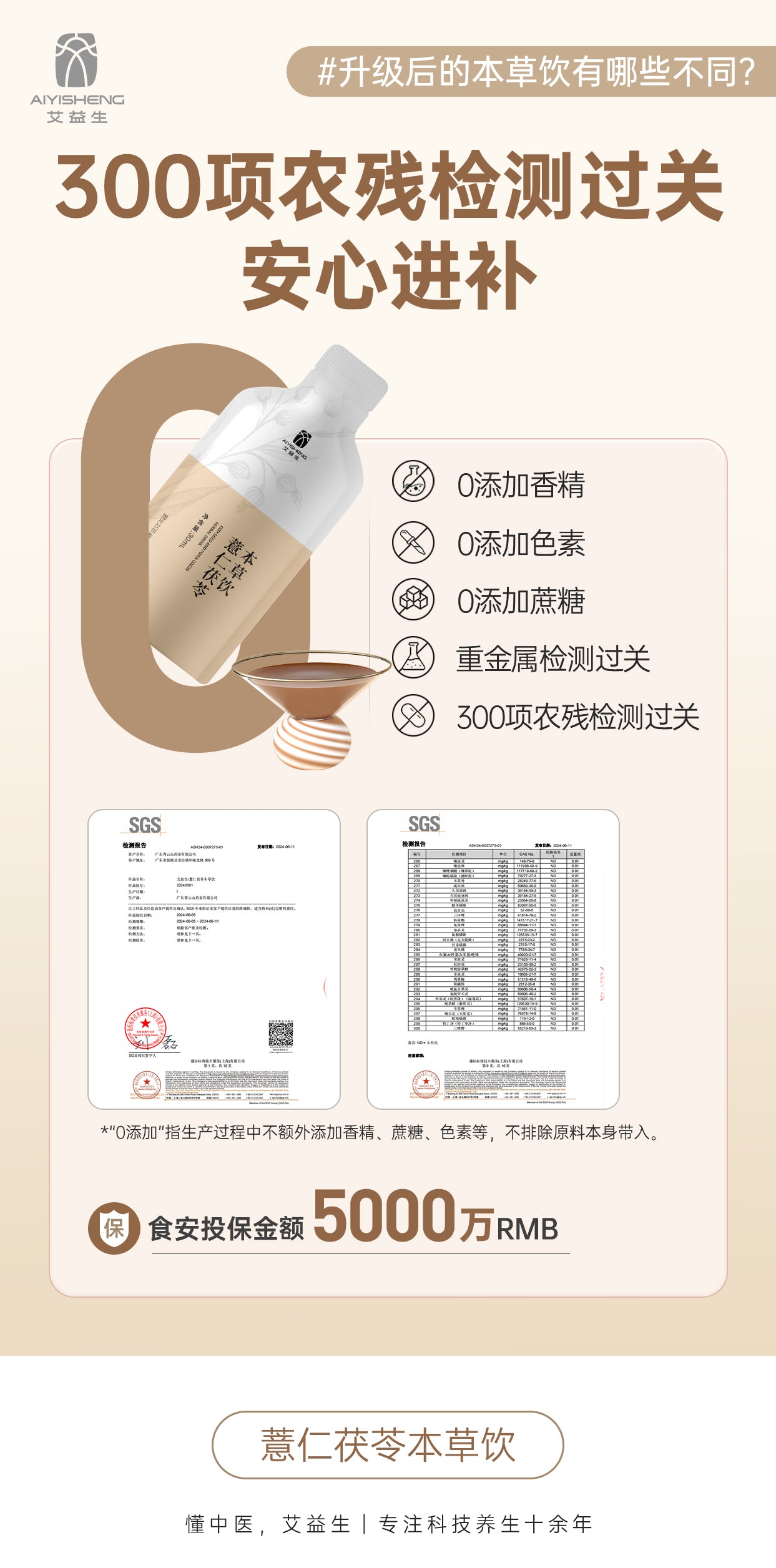 Barley Poria Herbal Drink - Aiyisheng