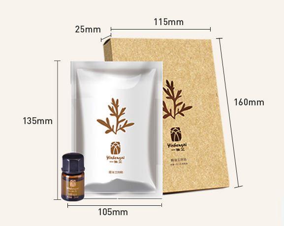 Mugwort Warm Compresser Sticker sizes