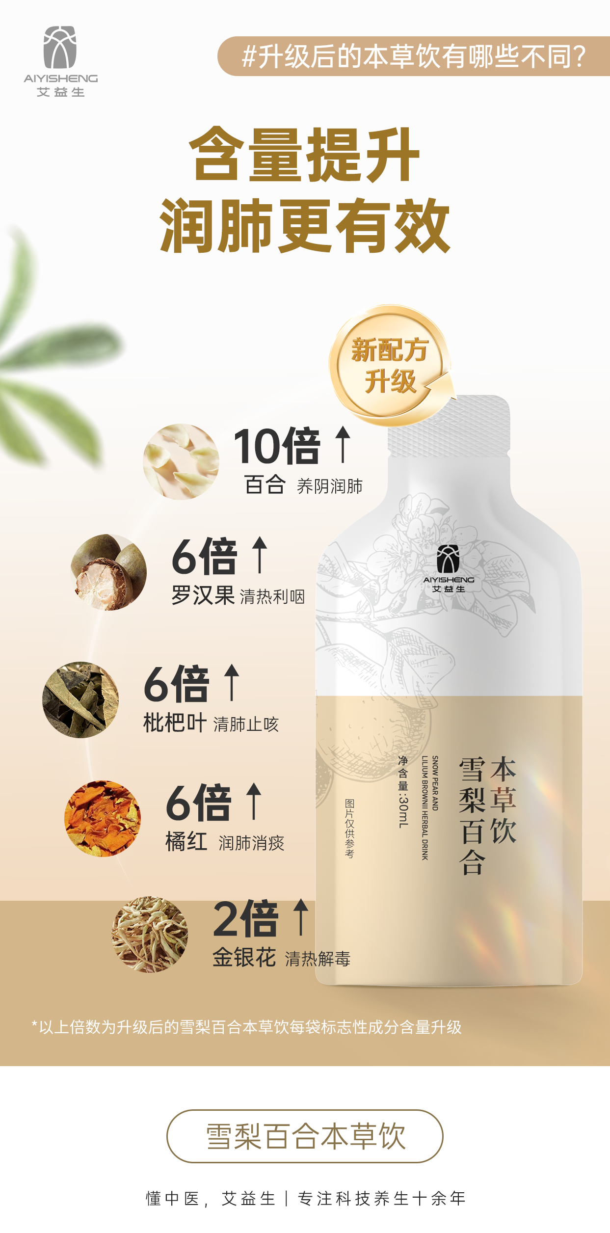 Snow Pear and Lily Herbal Drink (Upgraded Version)