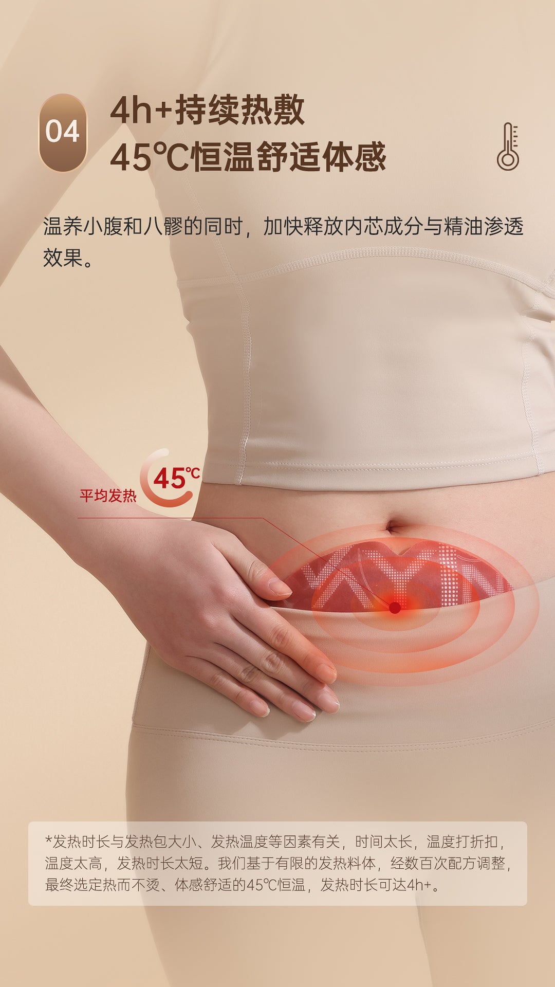 Essential Oil Uterine Warm Compress Sticker