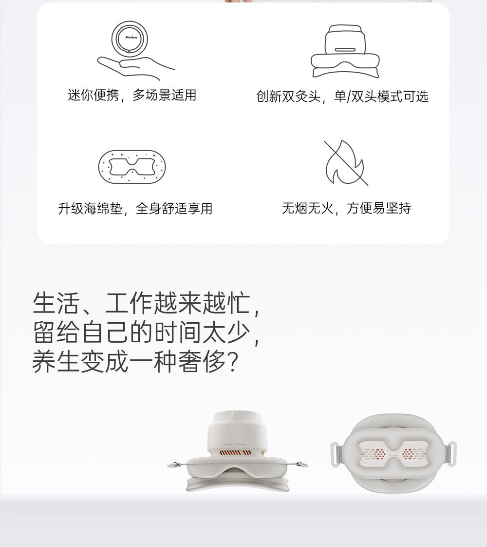 Mini Moxibustion Device Dual Head- Aiyisheng
