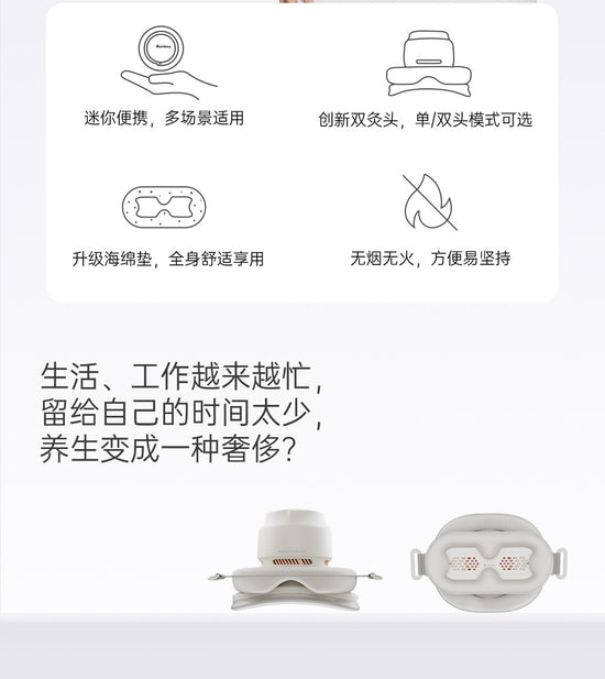 Mini Moxibustion Device Dual Head- Aiyisheng