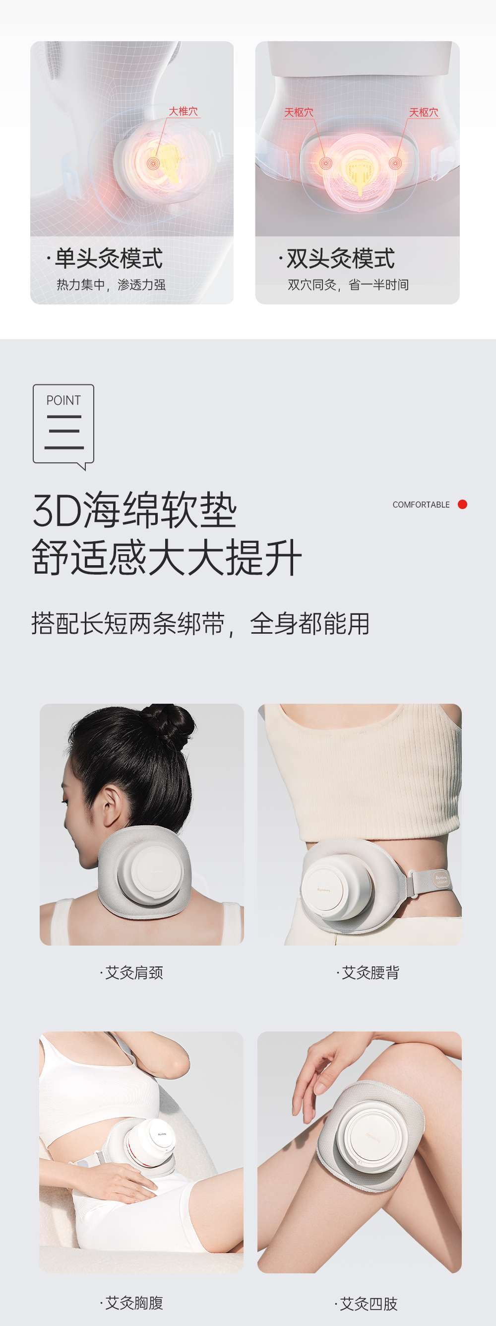 Mini Moxibustion Device Dual Head- Aiyisheng